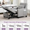 TYBOATLE 3-in-1 Convertible Sleeper Chair Bed for Adults – Pull-Out Futon Sofa with USB & Type-C Ports, Cup Holders, Side Pockets for Small Spaces - 4 of 4