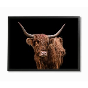 Stupell Industries Minimal Portrait of Countryside Cattle Animal - 1 of 4