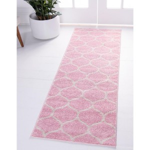 Unique Loom Trellis Frieze Rounded Trellis Indoor Woven Area Rug - 1 of 4