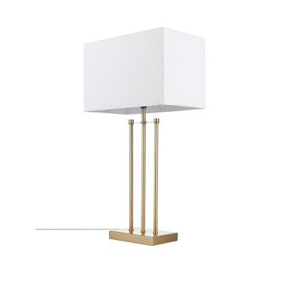 24" Soho Table Lamp with Linen Shade White - Globe Electric