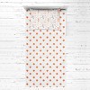 Bacati - Basketball Sports Orange Gray Muslin 3 pc Toddler Bed Sheet Set - 3 of 4
