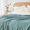 Attop All-Season Breathable Gauze Cotton Throw Blanket - 50"x70" Large Size, Soft Lightweight for Couch & Bed - 2 of 4