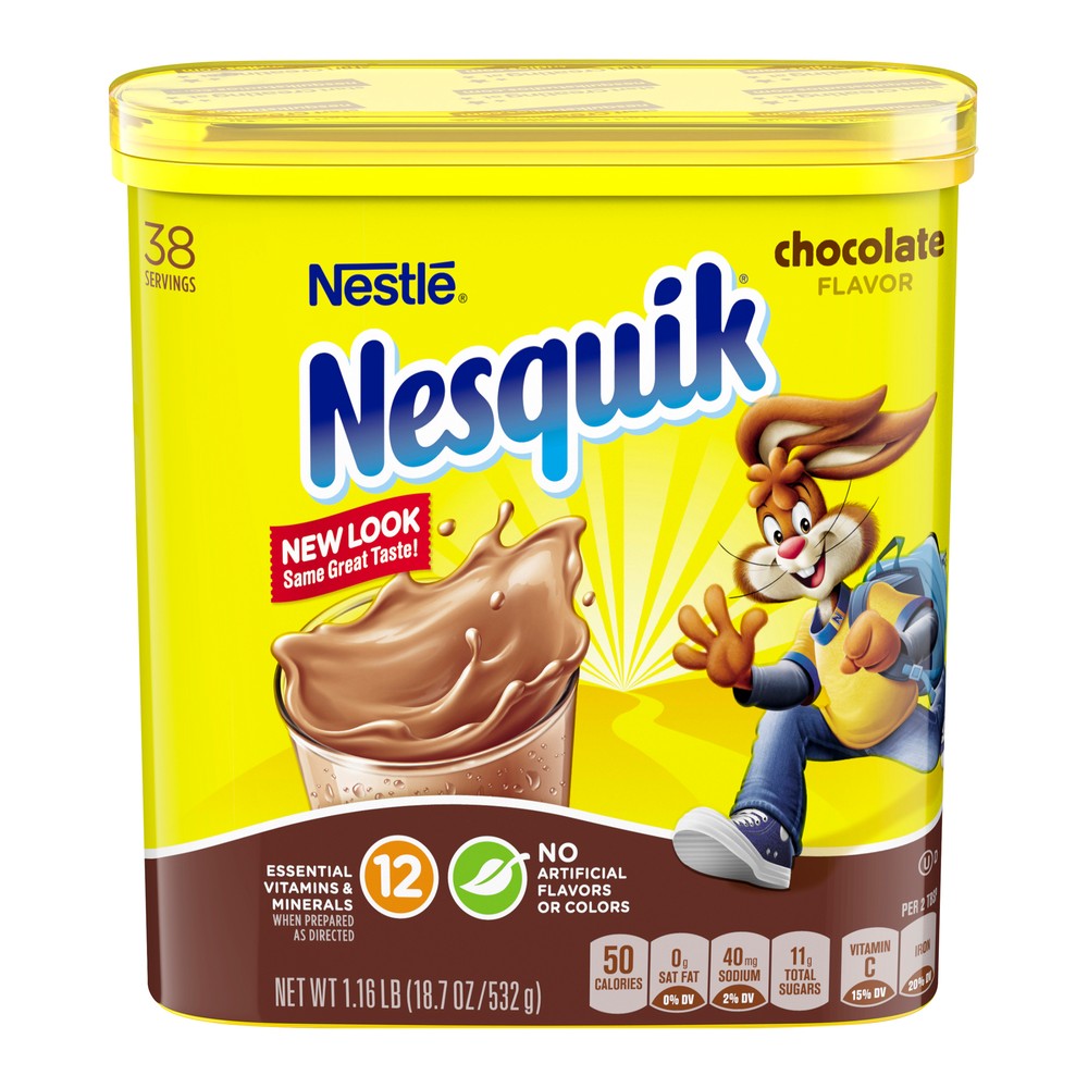 UPC 028000680909 product image for Nestle Nesquik Chocolate Flavor Powder - 18.7oz | upcitemdb.com