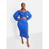 Rebdolls Women's Lilah Puff Sleeve Peasant Crop Top - 2 of 3