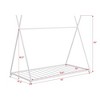 CAVINAS Minimalist Twin Size Bed Frame, Metal Bed with Triangle Structure for Children, Floor Platform Bed - 3 of 4