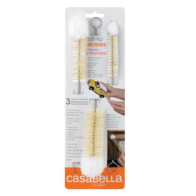 Casabella Soft Bristle Metal Handle Bottle Brush, 2 of 3