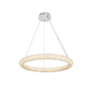 Elegant Lighting Bowen 1 - Light Chandelier in  Chrome - 1 of 4
