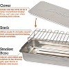 Camerons Indoor/Outdoor Stovetop Smoker w Wood Chips and Recipes- Works On Any Heat Source, Kitchen/Grill- Great for your Thanksgiving Turkey - 2 of 4