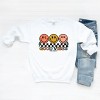 Simply Sage Market S.W.Smiley Checkered Good Vibes Smiley Face Sweatshirt - 3 of 4
