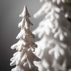 Snow Covered Pine Tree White 18.5"H Resin Set of 2 - 2 of 4