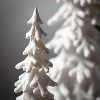 Snow Covered Pine Tree White 18.5"H Resin Set of 2 - image 2 of 4