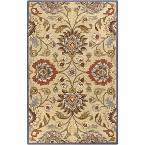 Hauteloom Caesar 1116 Hand Tufted Beige & Rust Wool Rug - 1 of 4