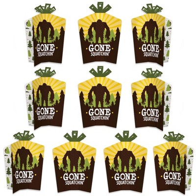 Big Dot of Happiness Sasquatch Crossing - Table Decorations - Bigfoot Party or Birthday Party Fold and Flare Centerpieces - 10 Count