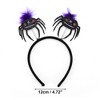 Unique Bargains Halloween Spiders Pattern Headband 4.72" Diameter Black Purple 1 Pc - image 3 of 4