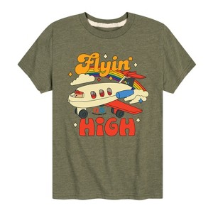 Boys' - Fisher-Price - Flying High Plane With Rainbow Short Sleeve Graphic T-Shirt - 1 of 4