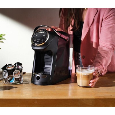 Black Semi-Automatic Pod Compatible Coffee Machine