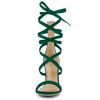 Allegra K Women's Open Toe Strappy Lace Up Stiletto High Heel Sandals - 2 of 4