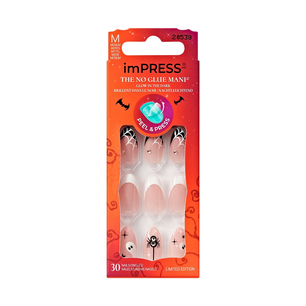 Photos - Manicure & Pedicure Tools imPRESS Press-On Manicure No Glue Fake Nails - Drop-dead Gorg - 33ct