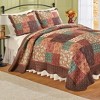 Collections Etc Autumn Patch Oversized Quilt - 2 of 3