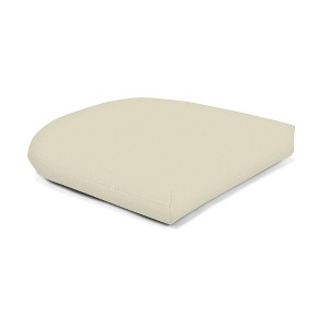 Casual Cushion Solid Sunbrella Fabric 1-Piece Indoor/Outdoor Wicker Seat Pad Cushion, 19.5"W x 19.5"L - 1 of 4