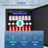 Velivi 24 Inch Outdoor Beverage Refrigerator Cooler,Stainless Steel Wide Refrigerator for 210 Cans - 2 of 4