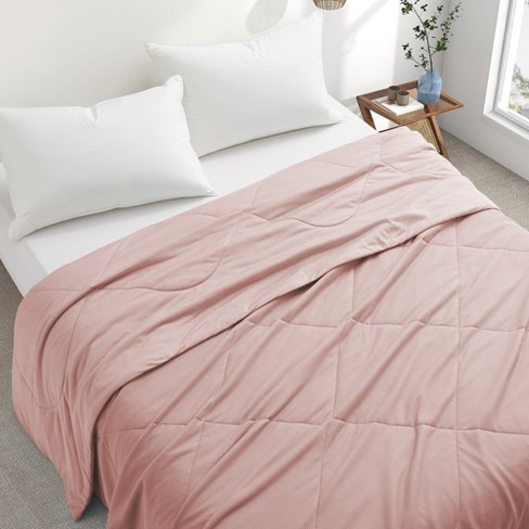 Full/queen Microlight Plush Blanket Pink : Target