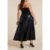 ELOQUII Faux Leather Flare Maxi Dress - 3 of 3
