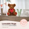 Bearington I Love You More Valentines Teddy Bear with Red Big Heart, 6 Inches Brown Fluffy and Adorable Bear - 3 of 4