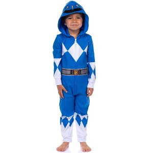 Power Rangers Character One Piece Hooded Sleep Pajama For Kids - 1 of 4