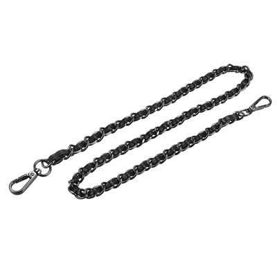 Unique Bargains Metal Corrosion-Resistant PU Leather Purse Flat Chain Straps