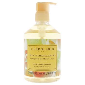 Citrus Fresh Foam Hand and Body Cleanser by LErbolario for Unisex - 16.9 oz Body Wash