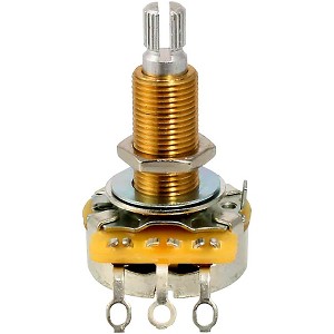 Allparts CTS 500K Split Shaft Long 3/4" Bushing, Audio Taper Pot Single - 1 of 1