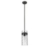 Fontaine 6.5" Steel Pendant Light - Dimmable, Damp Rated, Elegant Waterglass Shade - 3 of 4