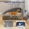 JOEJOY Cat Litter Box,Large Stainless Steel Cat Litter Box with Lid for Big Cats, High Side,Anti-Leakage,Non-Sticky, Easy Clean,Odorless - 3 of 4