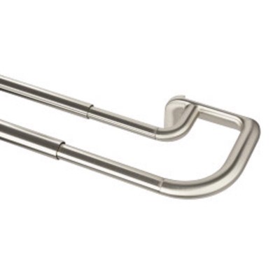 Umbra Twilight Matte Nickel Silver Curtain Rod 48 in. L X 88 in. L (Case of 2)