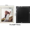 Americanflat 16x20 Rustic Picture Frame in White with Textured Wood and Plexiglass - Horizontal and Vertical Formats for Wall - 2 of 4