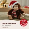 Bearington Nicky The Monkey Christmas Plush, 15 Inch Christmas Plushies Monkey Stuffed Animal, Holiday Plush Gift for Kids - 2 of 4
