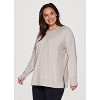 RBX Active Women's Ultra Lightweight French Terry Pullover Long Sleeve Yoga Tunic with Thumbholes - 3 of 4