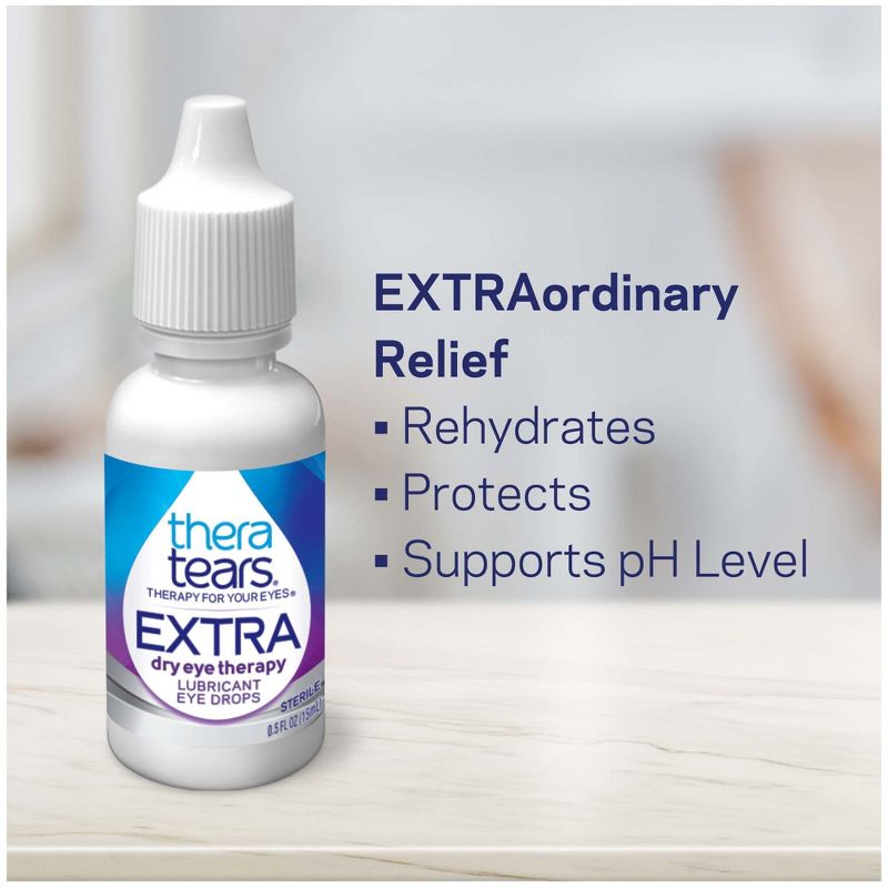 TheraTears Extra Dry Eye Therapy Lubricant Eye Drops - 0.5 fl oz, 5 of 11