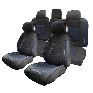 Unique Bargains Car Front Rear Seat Covers Seat Pad for Toyota Tacoma 2005-2024 5 Pcs - 1 of 4