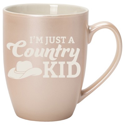 100 North Cowboy Hat 10 Ounce White and Precious Pearl Metallic Finish, Comfortably Fits Your Hands, New Bone China Coffee Tea Cup Mug, I'm Just A
