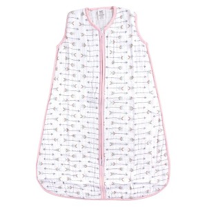 Luvable Friends Baby Girls Sleeveless Muslin Cotton Sleeping Bag, Sack, Blanket, Girls Arrows Muslin - 1 of 1