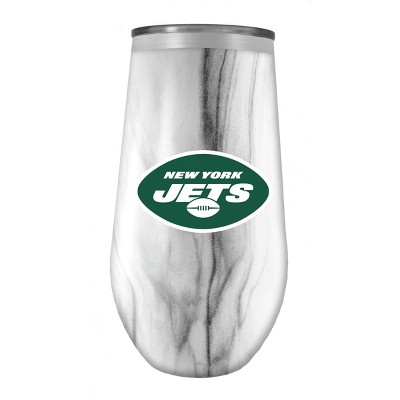 NFL New York Jets Tall Stemless Marble Tumbler - 16oz