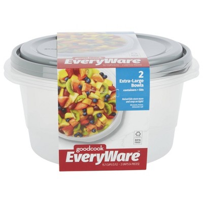 GoodCook EveryWare Round 15.7 Cups Food Storage Container - 2pk