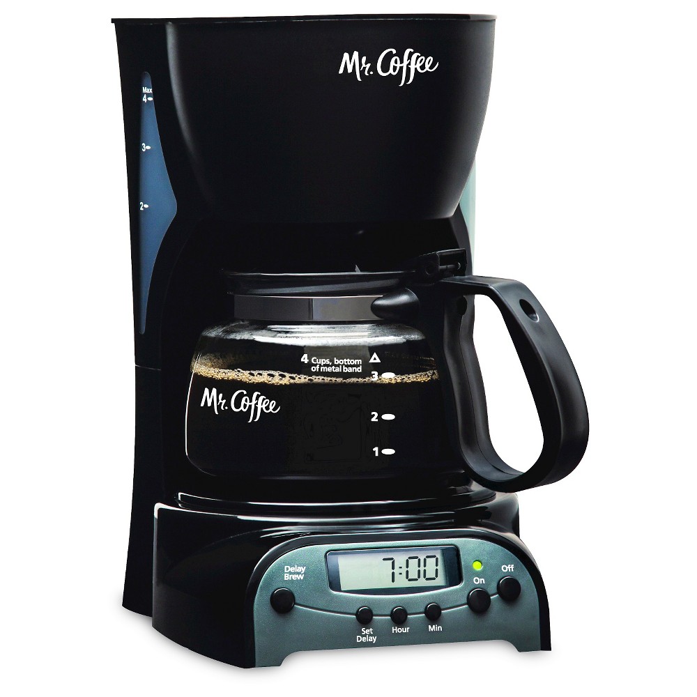 Mr. Coffee 4-Cup Programmable Coffee Maker, , DRX5-NP