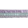 Bacati - Isabella Paisley Aqua/Lilac/Purple 3 Layer Crib/Toddler Bed Skirt - 4 of 4