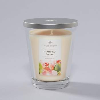 11.5oz Jar Candle Flamingo Orchid - Home Scents by Chesapeake Bay Candle