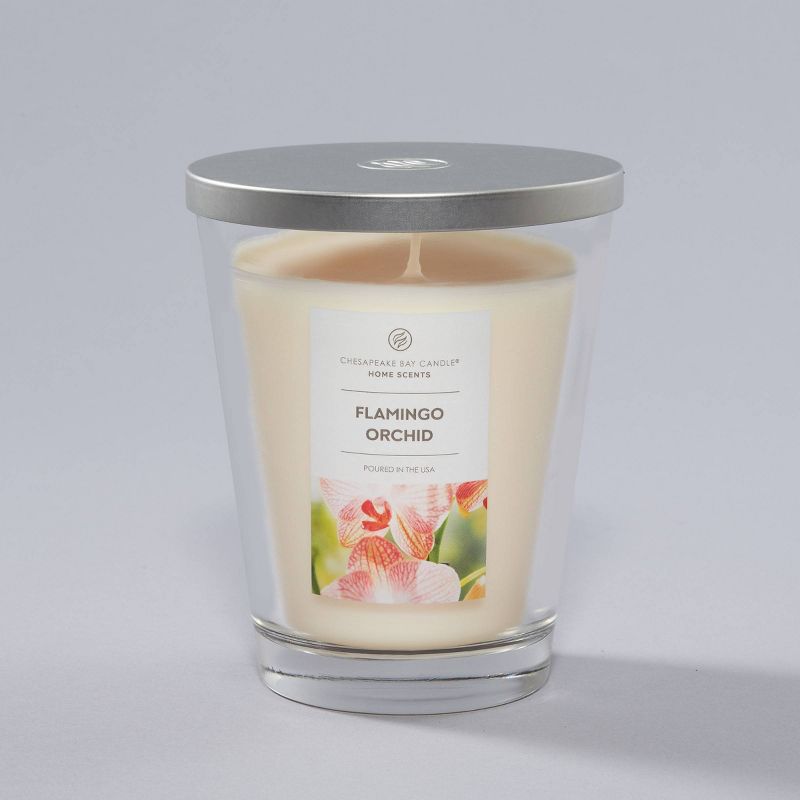 11.5oz Jar Candle Flamingo Orchid - Home Scents by Chesapeake Bay Candle, 1 of 8