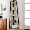 Hommoo 5-Tier Corner Shelf, 70" Tall Corner Ladder Shelf Small Bookshelf - 3 of 4
