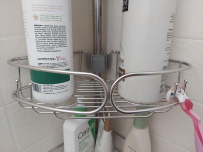 Rebrilliant Lunie Tension Pole Stainless Steel Shower Caddy